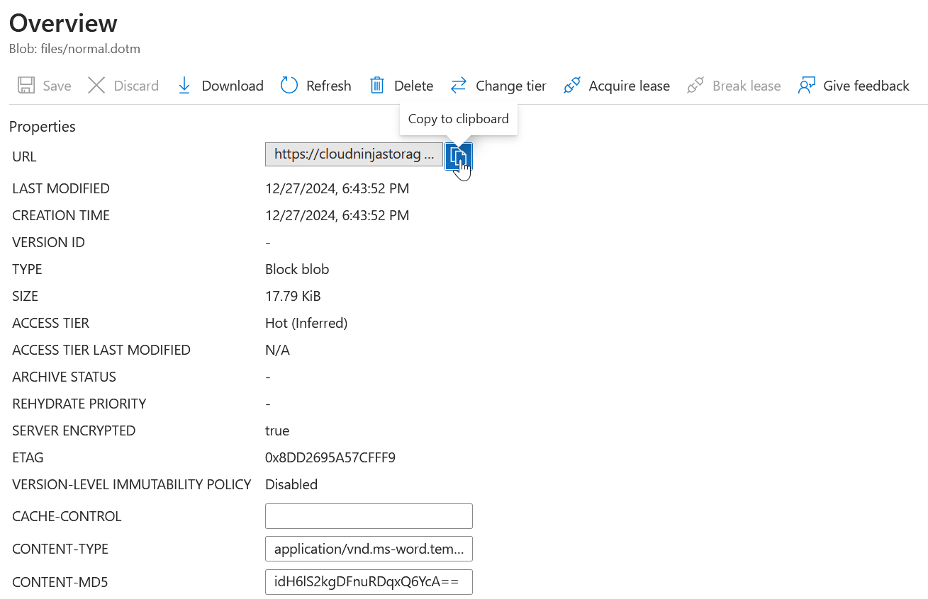 Configure Azure Storage Account static website