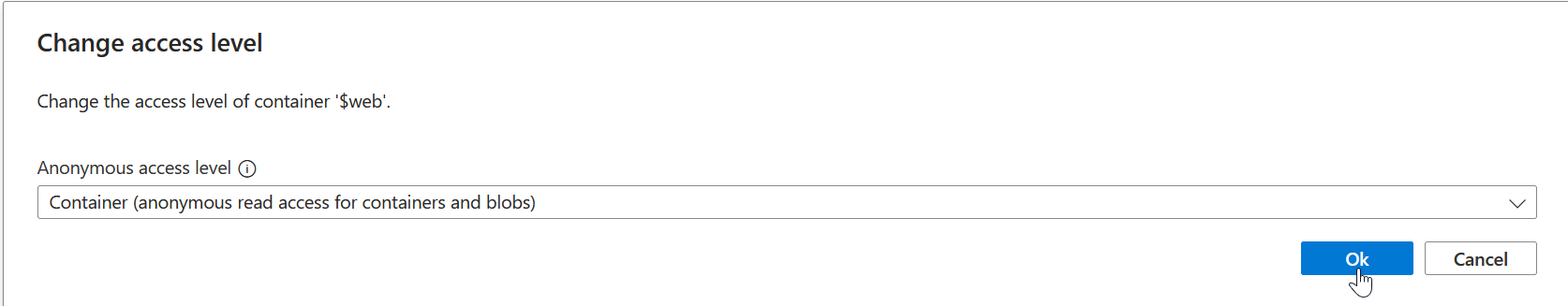 Configure Azure Storage Account static website